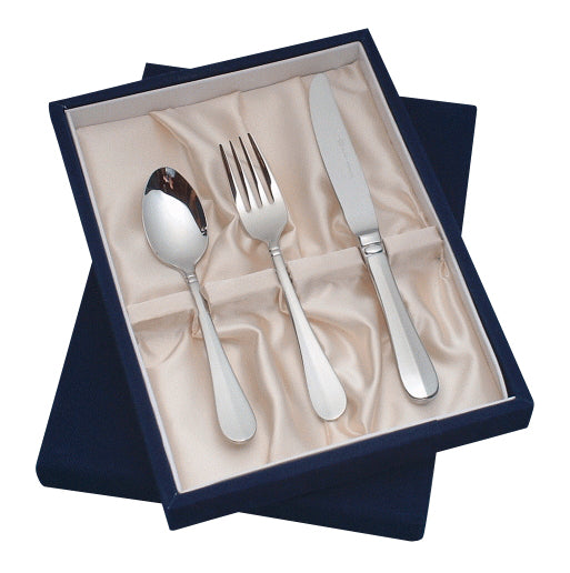Children's stainless steel tableware set of three