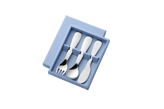 Children's stainless steel tableware set of three
